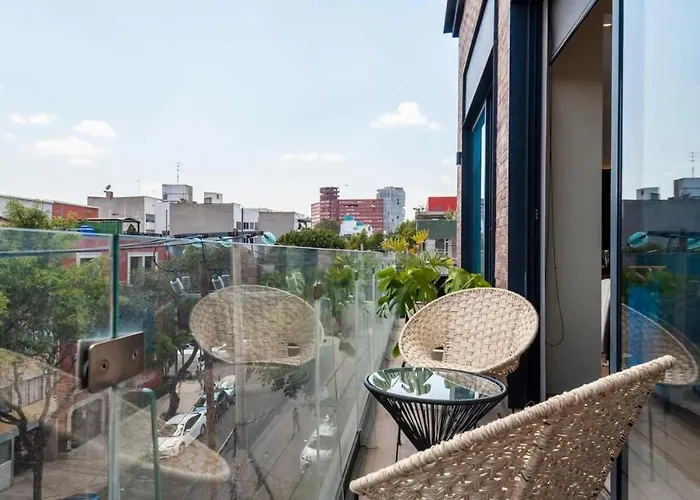 Apartamento Amazing 3br With Balcony In Roma Norte México DF